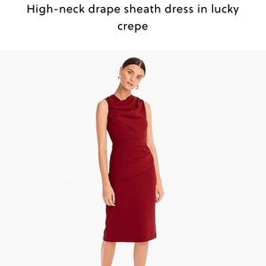 NWT JCrew Drape Dress in Crepe